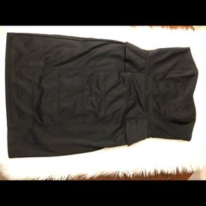 White House black market strapless black dress